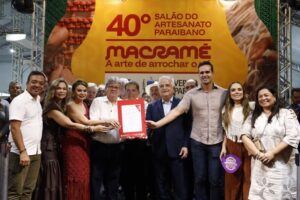 João Azevêdo abre 40° Salão do Artesanato Paraibano e autoriza criação do Centro de Referência do Macramê Abertura do 40º Salão do Artesanato Paraibano. Foto: Secom-PB