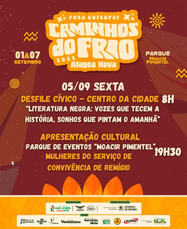 Caminhos do Frio em Alagoa Nova: programação completa e shows confirmados Caminhos do Frio em Alagoa Nova: programação completa e shows confirmados