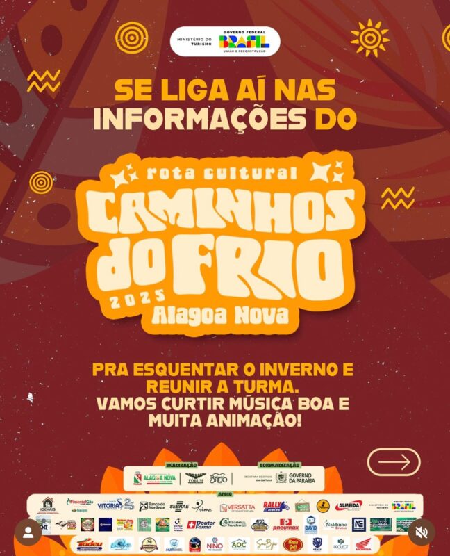 Caminhos do Frio em Alagoa Nova: programação completa e shows confirmados Caminhos do Frio em Alagoa Nova: programação completa e shows confirmados